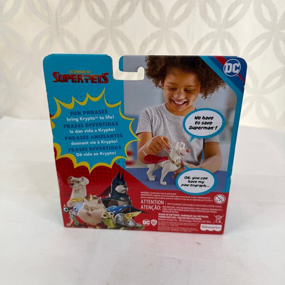 Fisher-Price DC League of Super-Pets Talking Krypto Figure Poseable - Picture 5 of 7